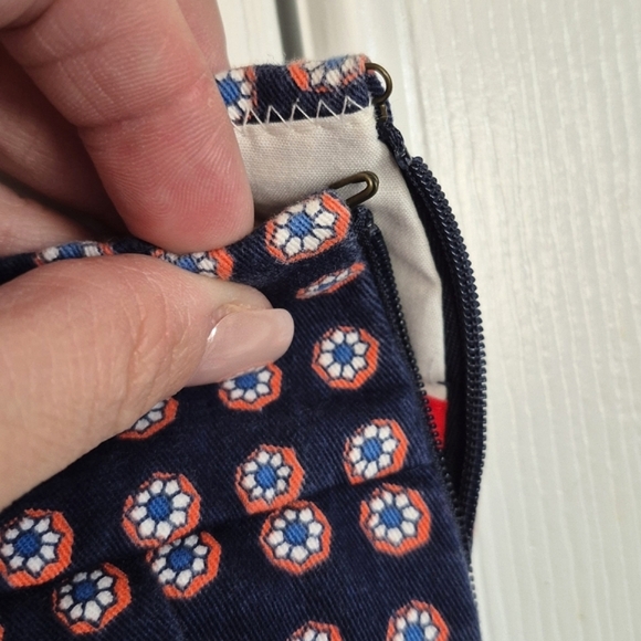 J. Crew Navy Blue Floral Boho‎ Paisley Cotton Shorts Womens 8 - Picture 4 of 16